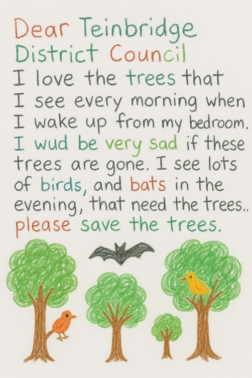 Childs letter to support TPO